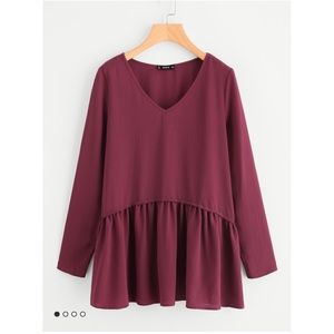 SOLD - Burgundy top